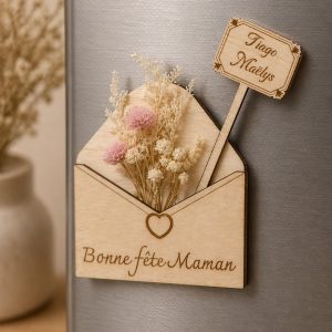 Magnet Enveloppe Fleurie